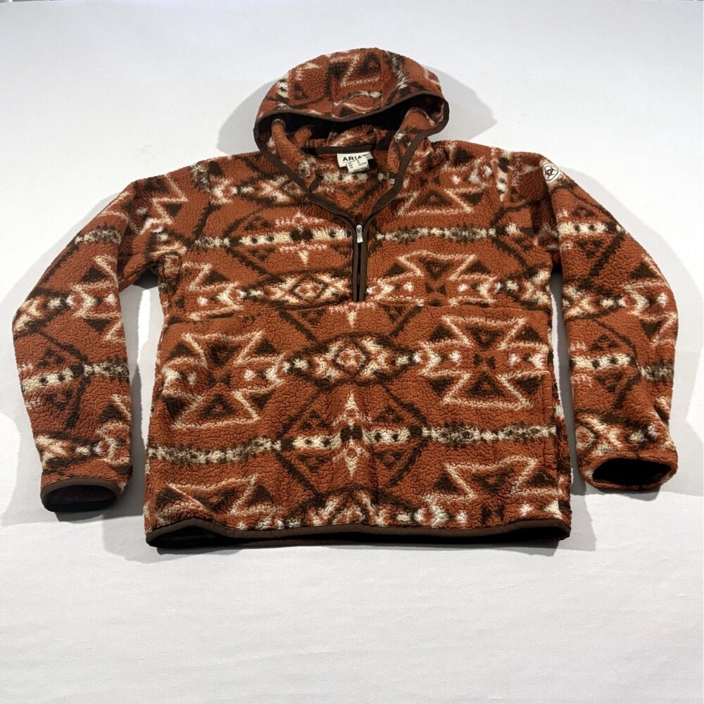 Ariat Brown and White Patterned Hoodie
